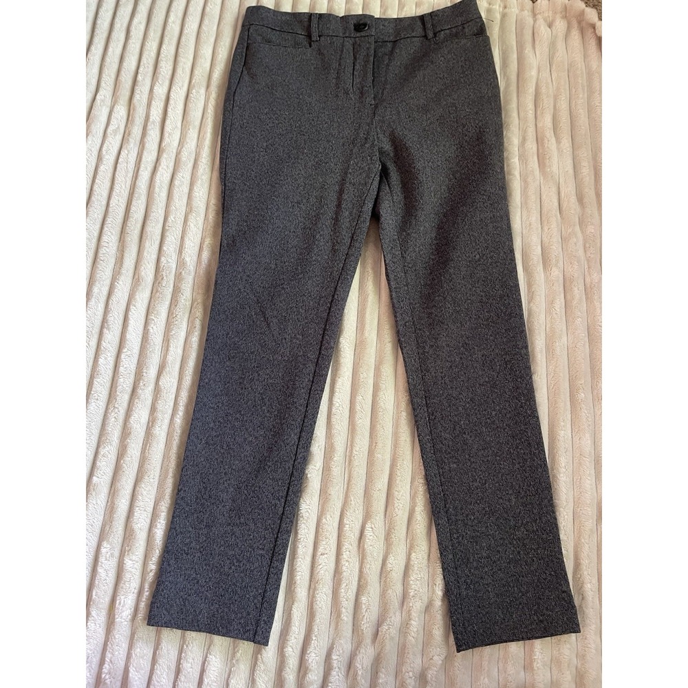 LOFT The Sutton Skinny Pants Career Office Womens Curvy 6 Gray Trousers NWT